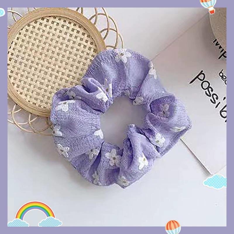 Резинка для волос (фиолетовая) от Purple, корейский стиль, широкий цветовой диапазон, мягкий материал из нескольких тканей
