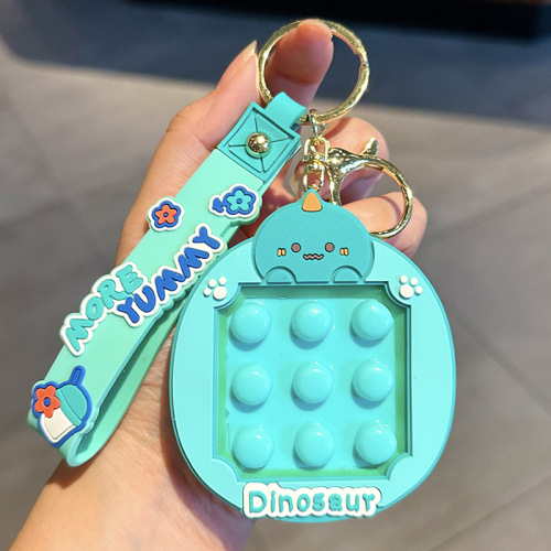 Small Rabbit Poppy Plush Keychain Cartoon Bear Stress-Relief Cute Pet Pendant Lovely Car Keychain Holder