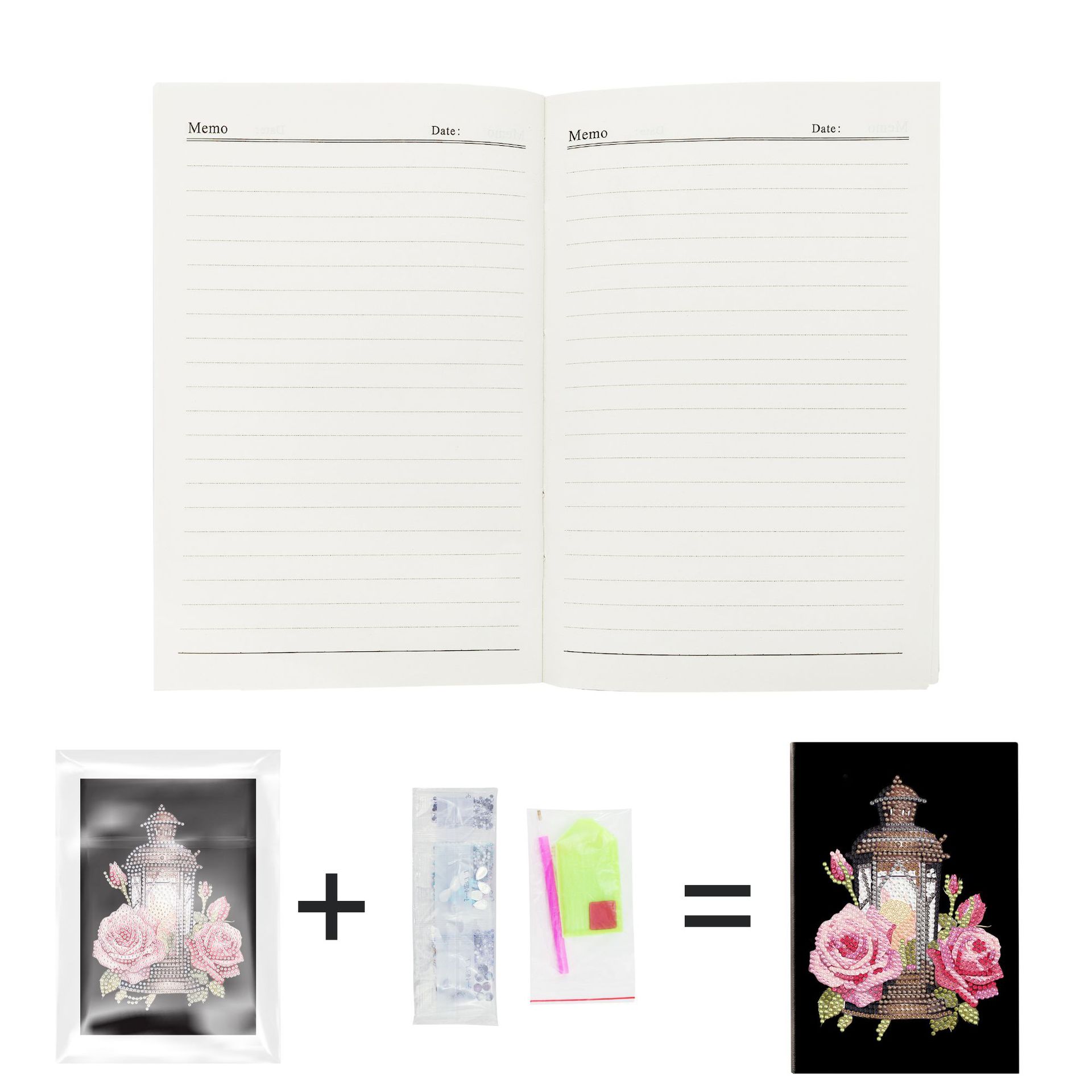 Accesorios de pintura de diamantes más vendidos a nivel internacional, pegatinas de diamantes hechas a mano, diario de pintura de diamantes A5, venta directa del fabricante.