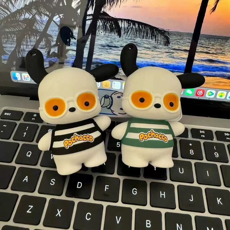 Зажигалка Cartoon Pacha, креативная, высококачественная, ветрозащитная, популярная розовая, интернет-знаменитость, надувная, ручная работа, собака с пламенем.