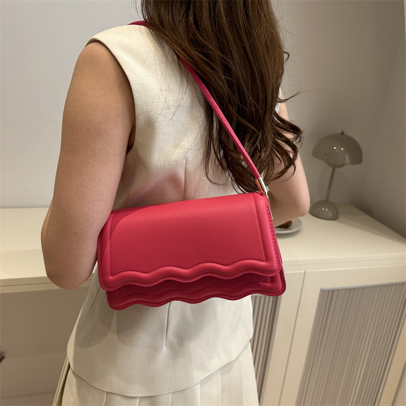 Bolso para mujeres 2024 nuevo estilo francés de alta textura versátil bolso de hombro de nicho bolso bajo el brazo