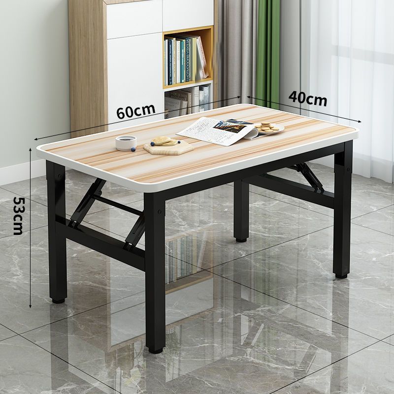 Mesa plegable simple mesa de comedor casera de alquiler de casa pequeña mesa de comedor mesa de computadora mesa de barra larga mesa de entrenamiento