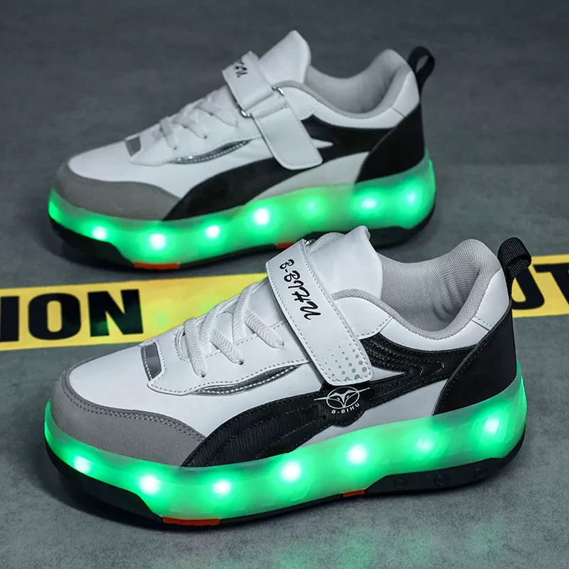 Детские Heelys для девочек, четырехколесные прогулочно-скользящие обувь для взрослых, автоматическое сжатие роликов для мужчин
