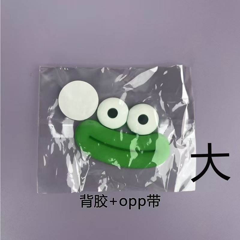 Green large sausage mouth + glue individually packaged