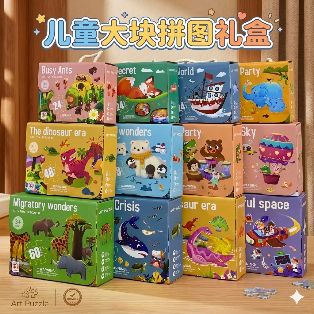 Children's Jigsaw Puzzle Educational Toys Children's Day Gifts Kindergarten Graduation Small Gifts Accompanying Gifts for Babies