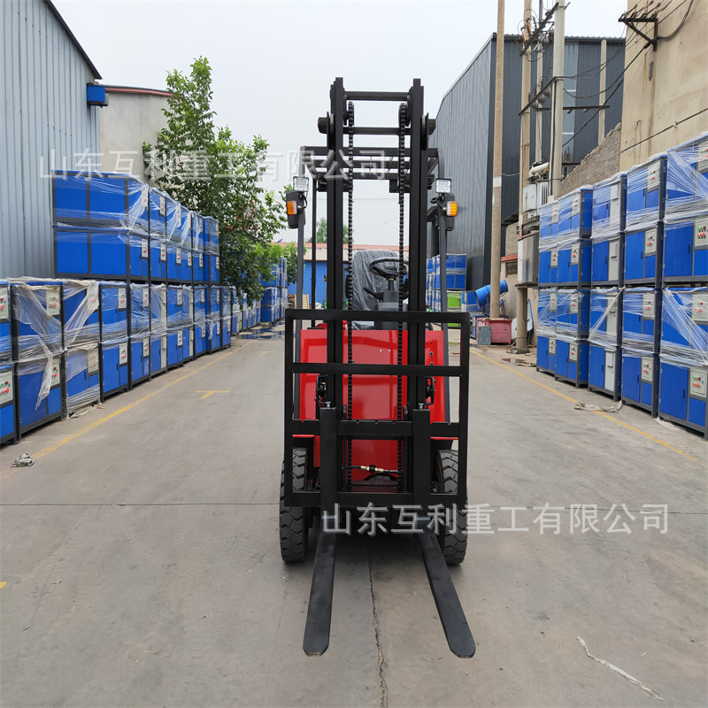 四轮座驾式电动叉车2吨3吨 液压升降堆高车装卸搬运车电瓶叉车