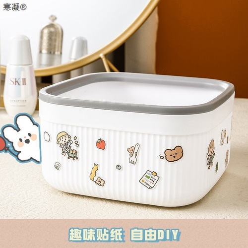 Desk Trash Can Mini Cute Small Coffee Table Ins Style Storage Bin Home Decor Small Luxury Creative Household Waste Paper Basket