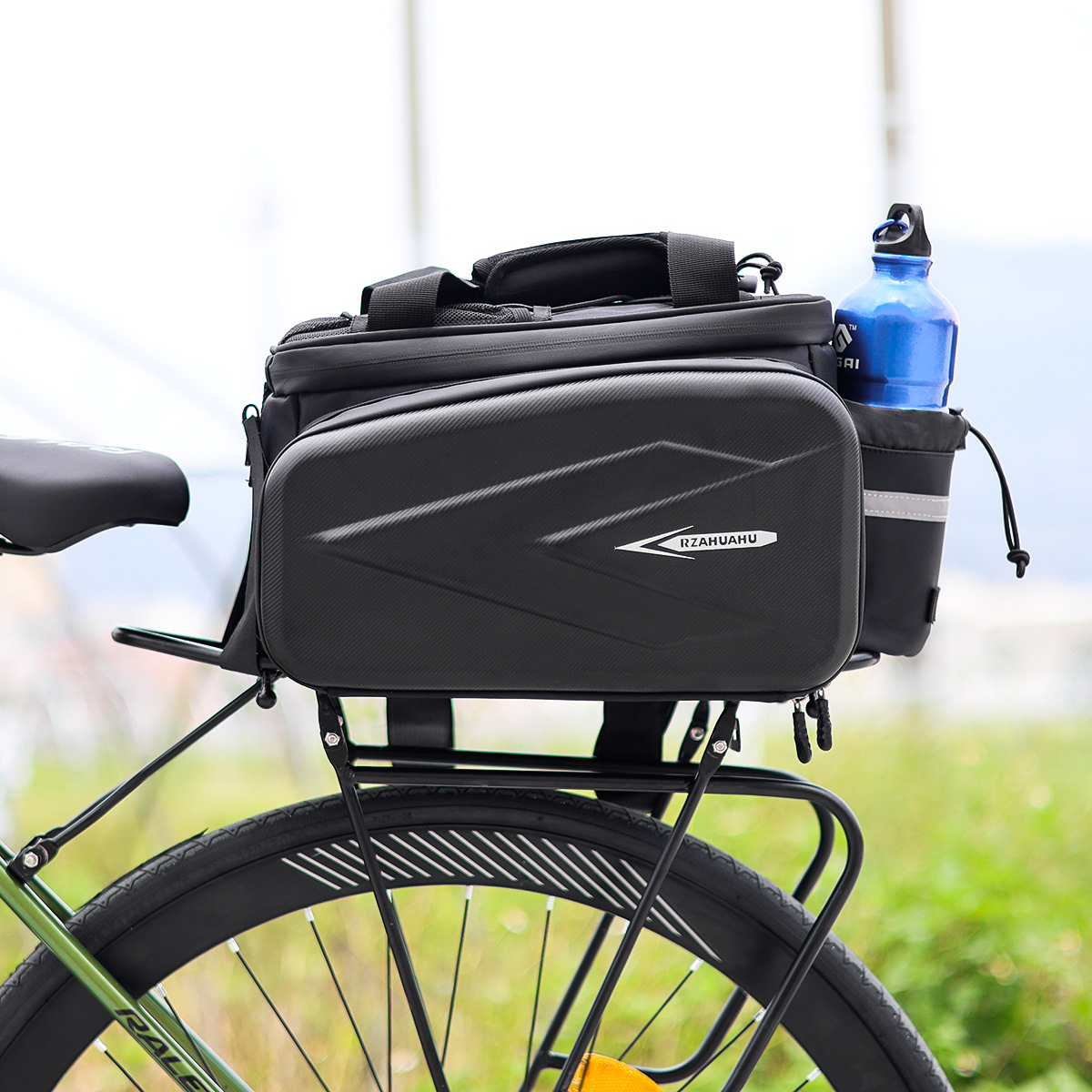 Bicycle Saddle Bag Mountain Bike Large Capacity Cycling Bag Waterproof Rear Rack Bag Rear Seat Tail Bag Frame Camel Bag Equipment