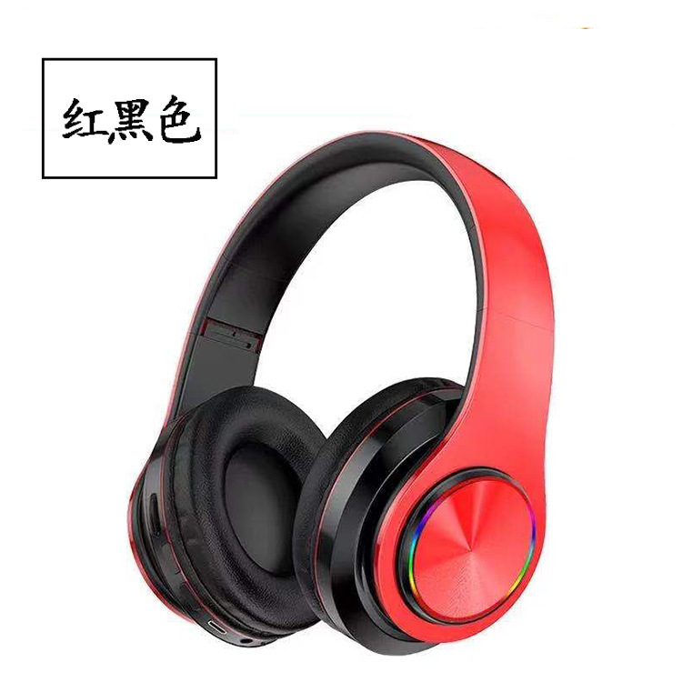 B39 auriculares Bluetooth auricular inalámbrico luminoso colorido respiración Tarjeta de luz-inserción plegable subwoofer auriculares Bluetooth