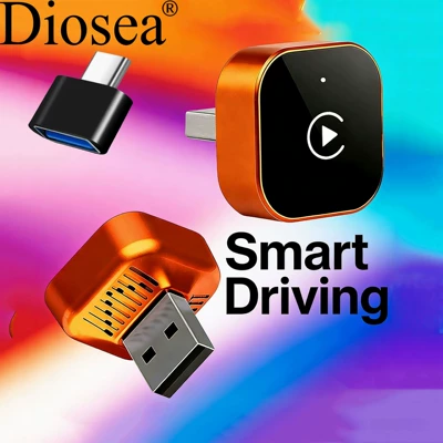 box 2-in-1 smart wireless: Simsiz CarPlay və Android Auto