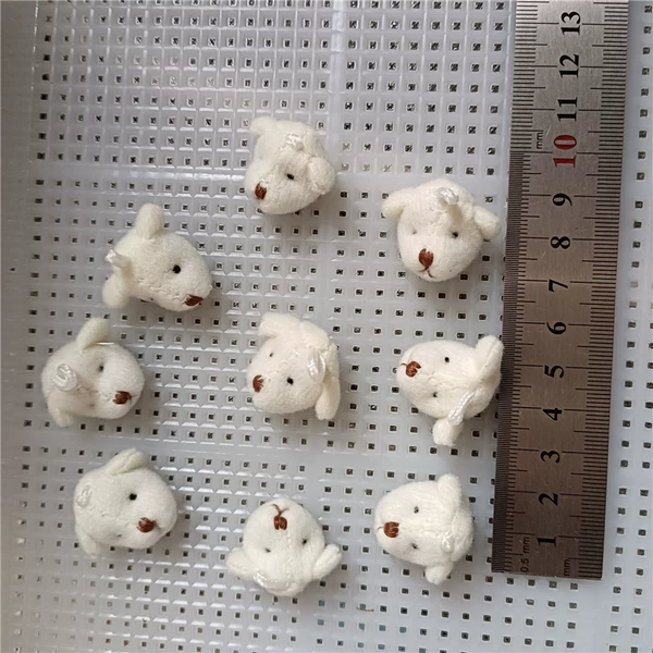 2cm rice white pull cloth bear head
