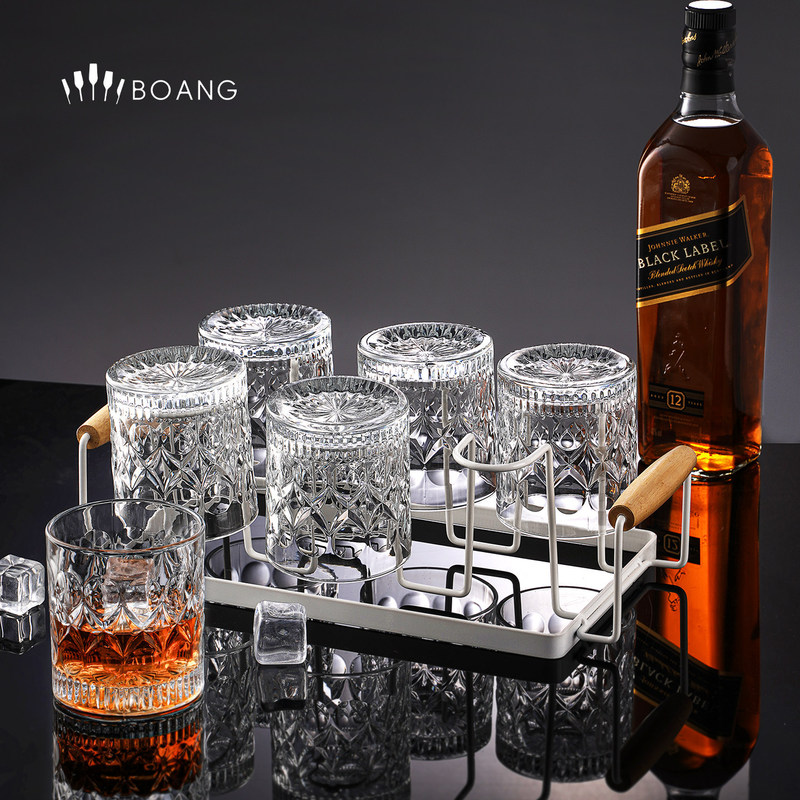 Classic whiskey glasses, light luxury foreign liquor glass set, creative crystal glass, high-end whiskey glasses, glass cups Classic whiskey glasses, light luxury foreign liquor glass set, creative crystal glass, high-end whiskey glasses, glass cups