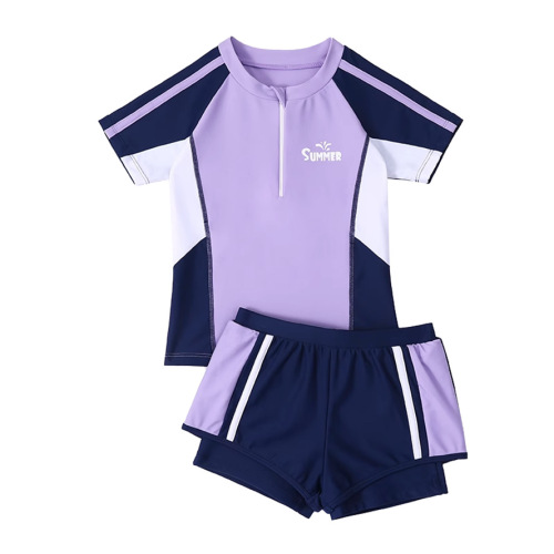 Children's swimsuit girls summer  new style split girls swimsuit baby middle and large children sun protection swimsuit wholesale