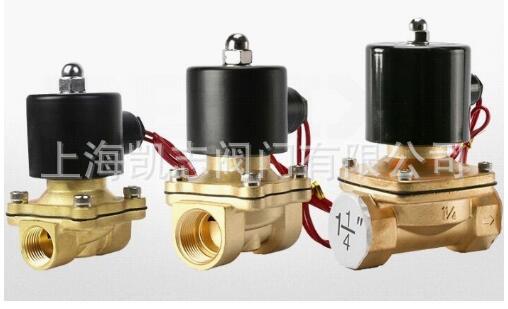 上海 2W-15水用电磁阀2W-08,2W-10黄铜电磁阀1.0MPa DN15