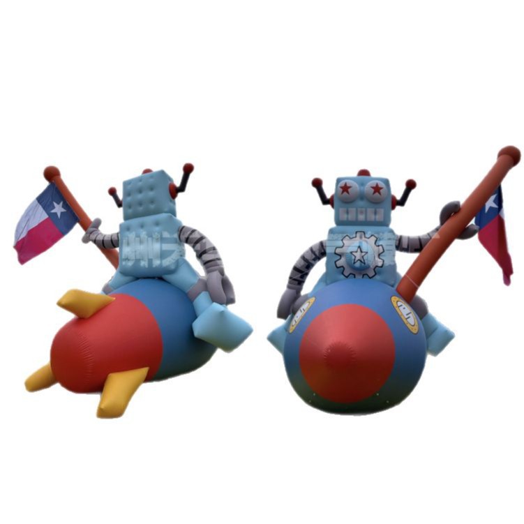 Fabricante de modelos inflables personalizado gran desfile al aire libre flotador inflable pvc inflable robot de dibujos animados inflable