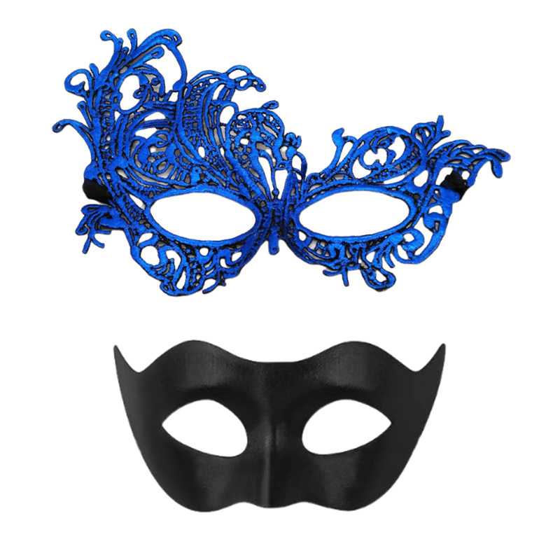 Amazon Hot Sale Halloween máscaras Half-Face máscaras de fiesta props bar máscaras