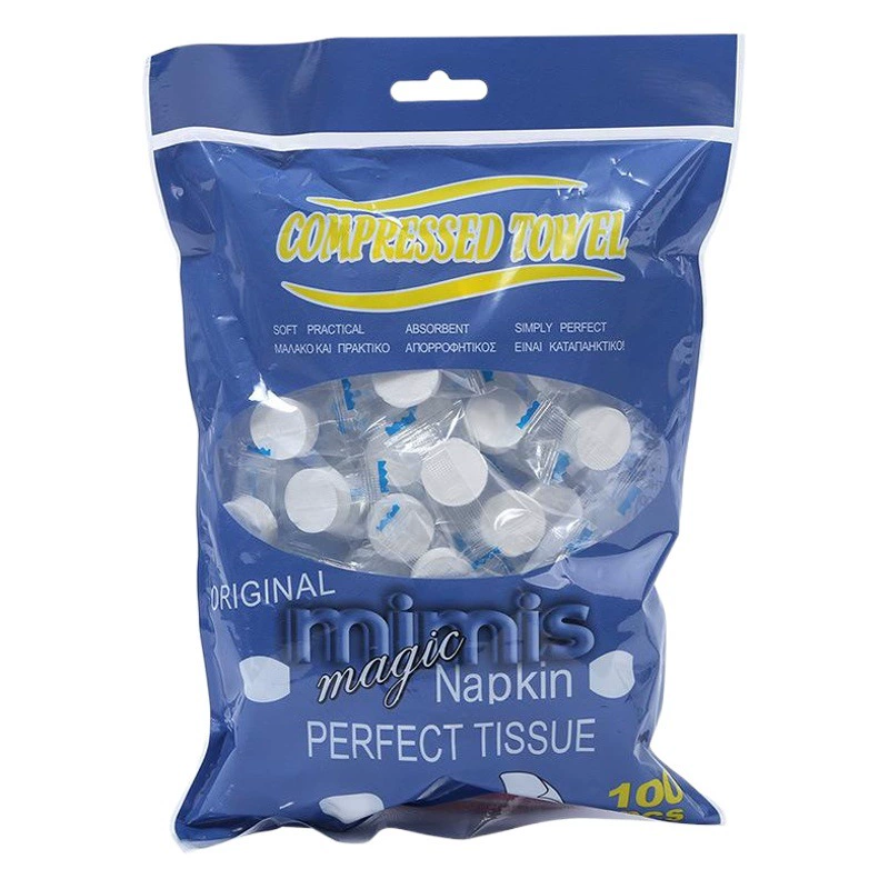 Портативные салфетки для лица, нетканые, для очищения кожи, 100 шт., одноразовые, прессованные, из чистого хлопка, портативные