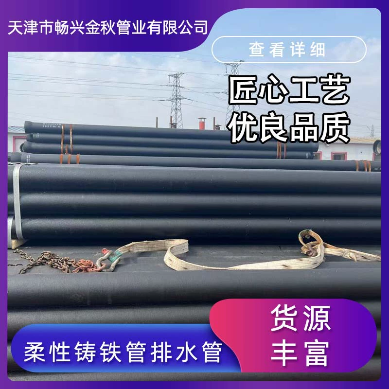 Гибкая чугунная дренажная труба для канализации, чугунная труба DN50 75 100 150 200, гибкая чугунная труба