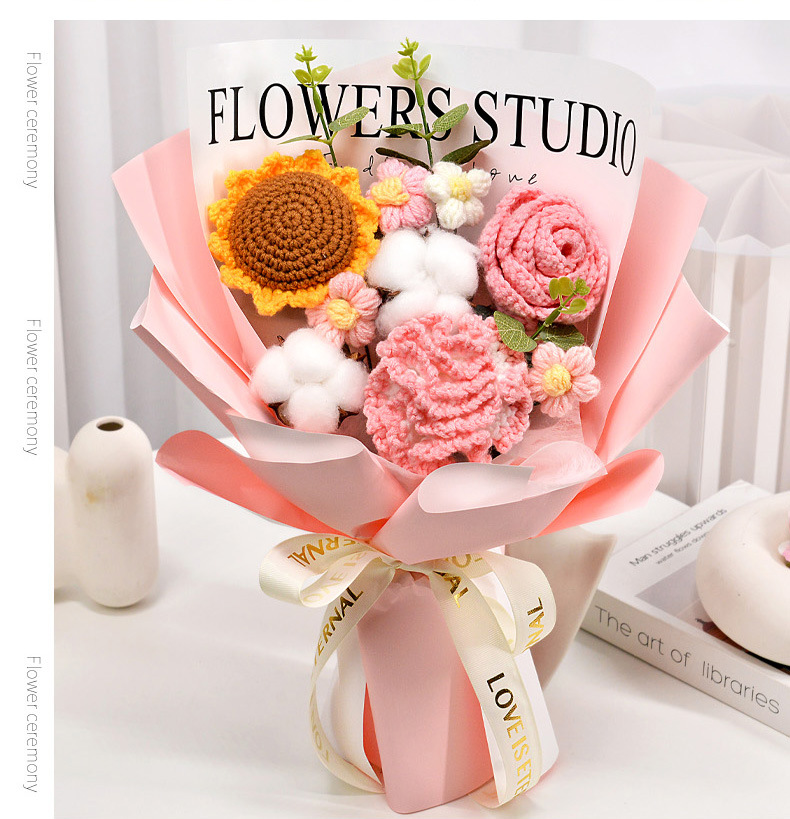 2625g Weight Crochet Flowers Home Textiles & Decor Type Soap Flower Event & Party Supplies 1 Piece Quantity Simple Style Classic Style Flower Crochet Flowers Artificial Flowers