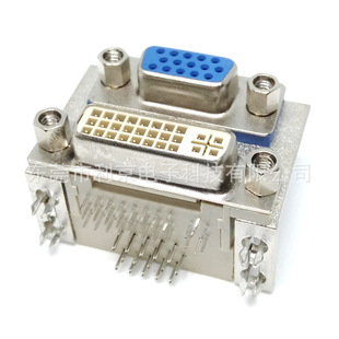 VGA��DVI�p��̥HDR15ĸ��DVI 24+5�p��90�Ȳ�� DB15��24+5�B����