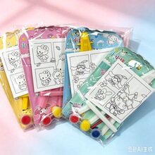 卡通DIY填色小画板儿童涂鸦绘画玩具幼儿园早教架子桌面摆件批发