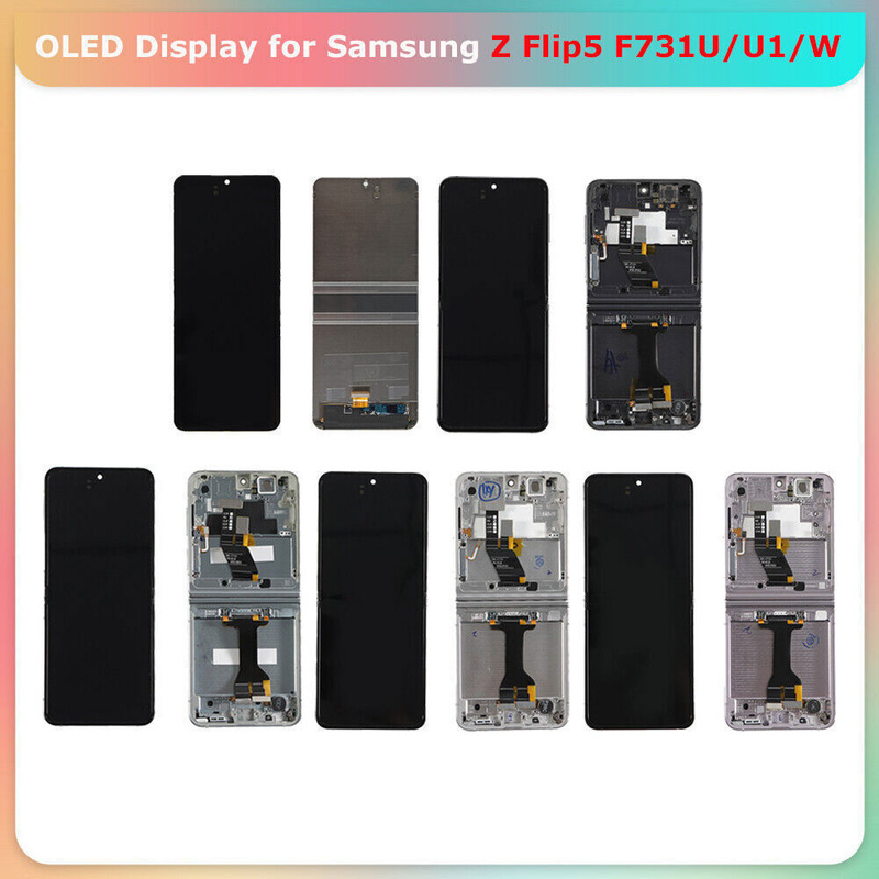 Samsung Galaxy Z Flip 5 üçün ekran modulu, daxili və xarici displey