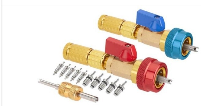 Car Air Conditioning Repair Tool R134a Valve Core Needle Quick Replacement and Removal Tool