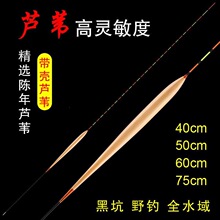 阿芦手工芦苇浮漂轻口鲫鱼漂高灵敏鲤鱼漂黑坑综合行程漂醒目加粗