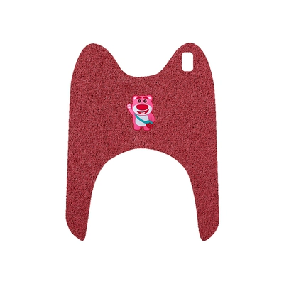 Electric vehicle foot mat: YD1000DZK-25C Electric Vehicle Waterproof - yadi-k8e-three-wheel-burgundy-foot-pad-pink-bear-comes-with-velcro