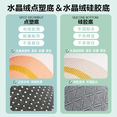 Rear Seat Cushion, Universal Half-Pack Car, Seat cushion, seat cover
