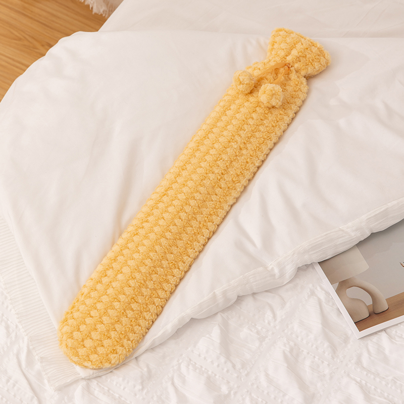 Bolsa de agua caliente almohada larga almohada de abrazamiento para niñas dormir piernas de cama cama de peluche dormitorio de estudiantes de invierno