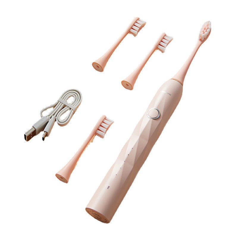 Cleansing milk, fuchsia toothbrush