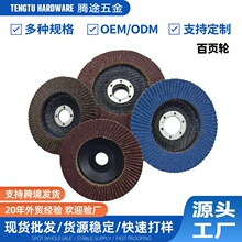 特价款百叶片煅烧料打磨机塑盖百页轮砂纸磨片抛光轮百叶轮批发
