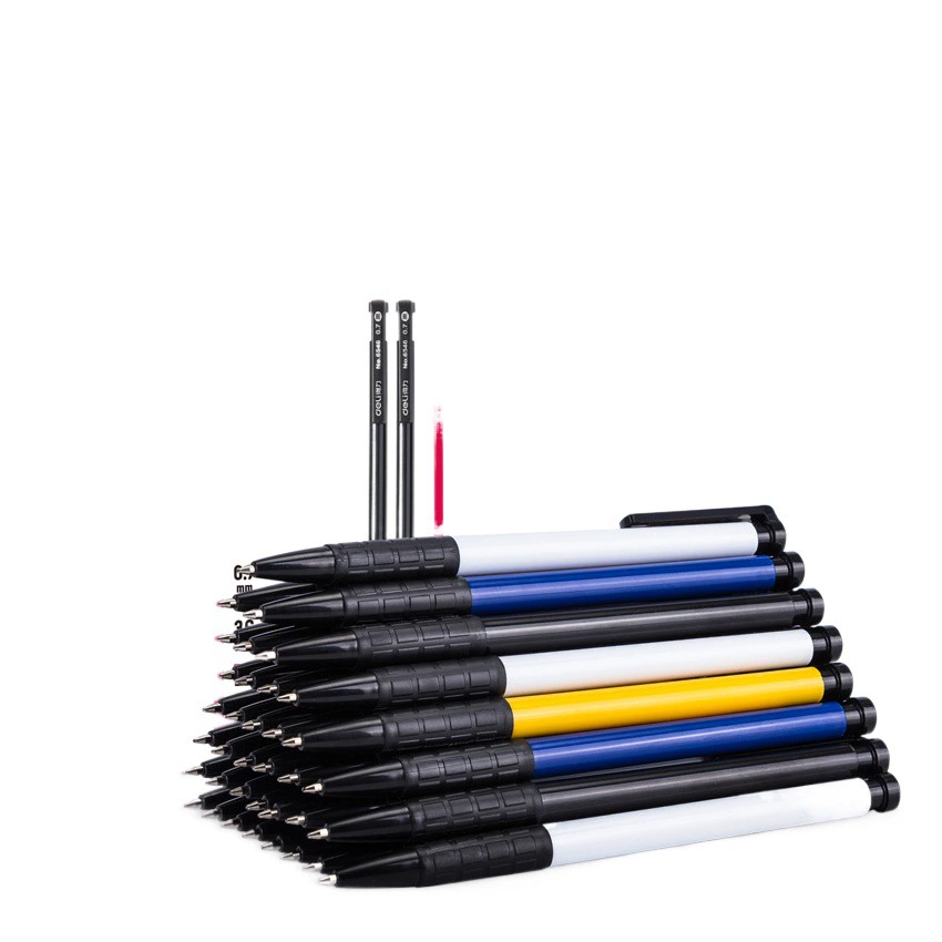 Шариковая ручка Deli 6546 с мягким захватом, выдвижная, 0.7 мм, чернила на масляной основе, оптом