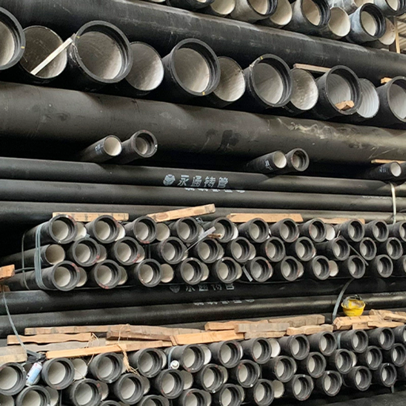 Труба из ковкого чугуна DN200, класс K9, для водоснабжения, устойчивая к давлению, чугунная труба с цементным покрытием, цена, длина 6m специально для водоснабжения