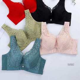 6782#尾货大杯大码薄杯记忆软圈调整型背心文胸