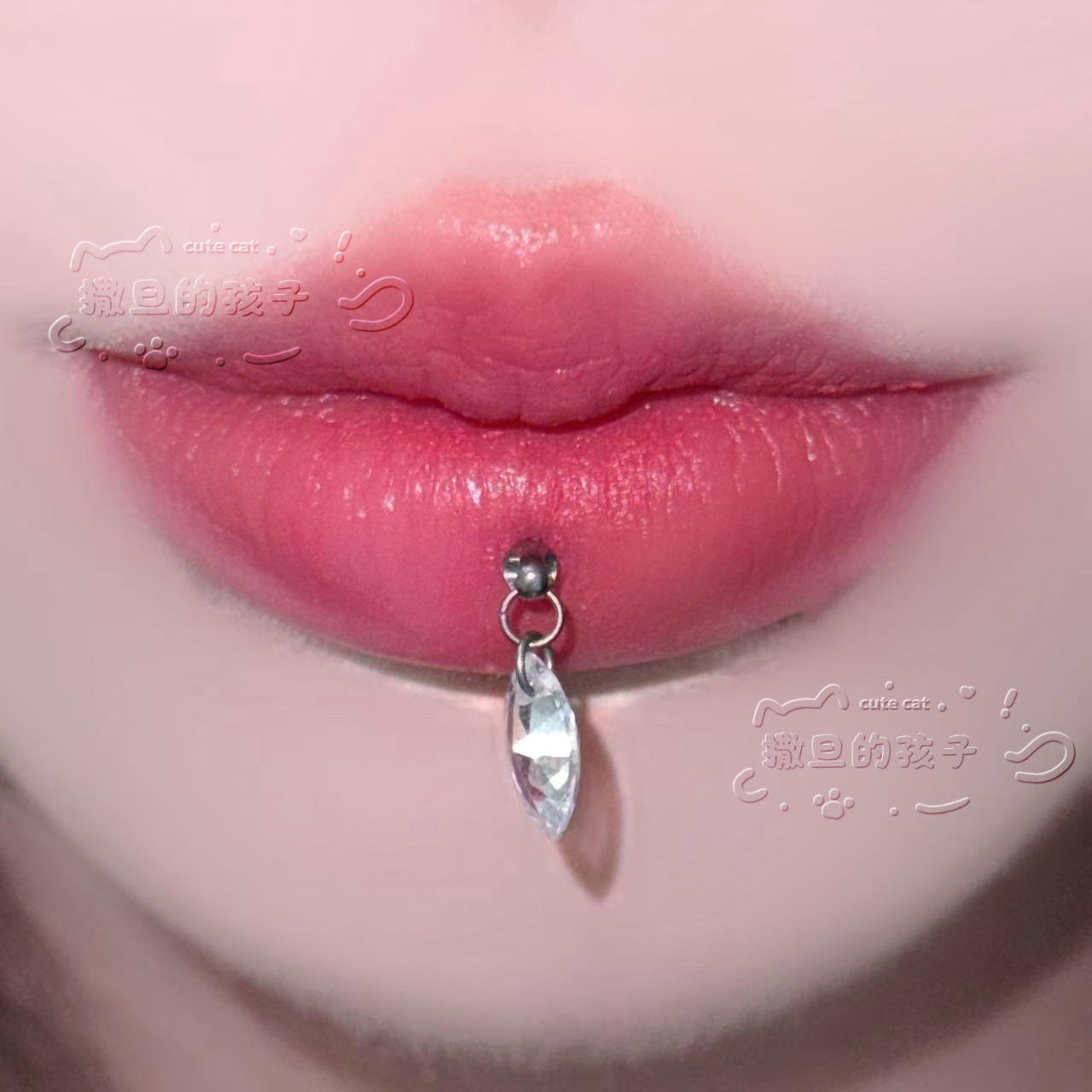 Satan's Child Dream Traveler F136 Titanium Lip Piercing Labret Stud Lip Ring Ear Bone Piercing detail image 7