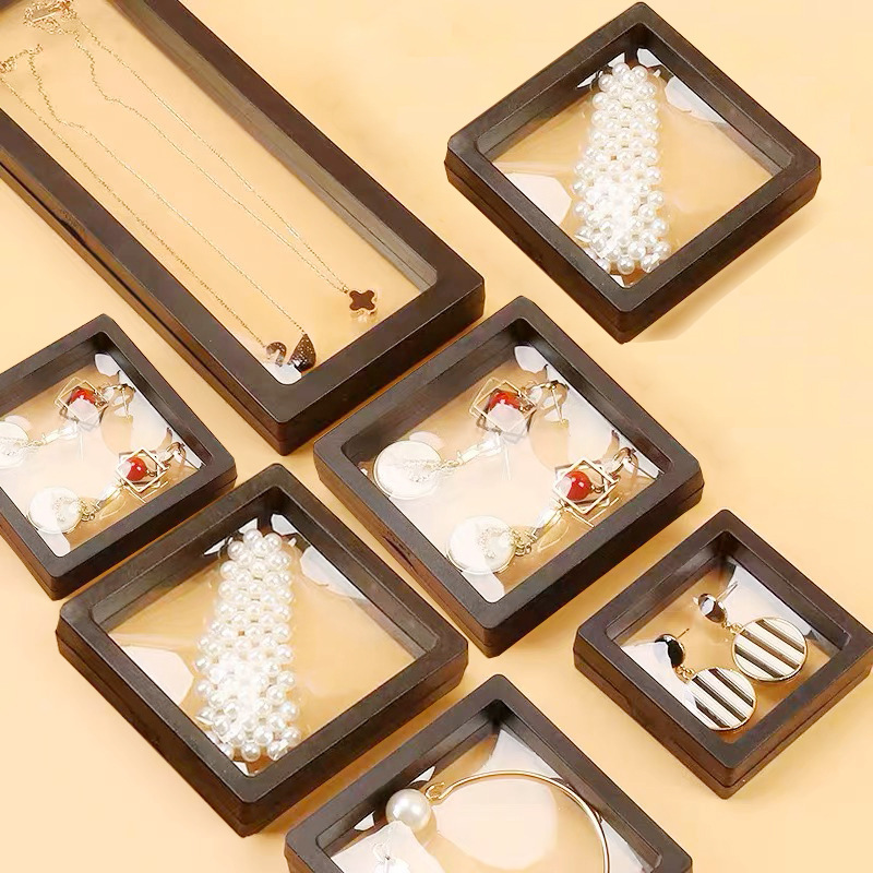 Jewelry box packaging box jewelry box pe suspension box film box micro-seal wear A storage box spot wholesale