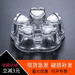 卸売り耐熱ガラス保温ベースキャンドル加熱水晶恒温宝ヒーターハート型透明茶器零配