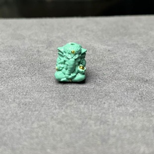 Technology pine stone carving three-dimensional elephant god with beads back cloud DIY accessories Vajra star moon bodhi accessories 12*15mm