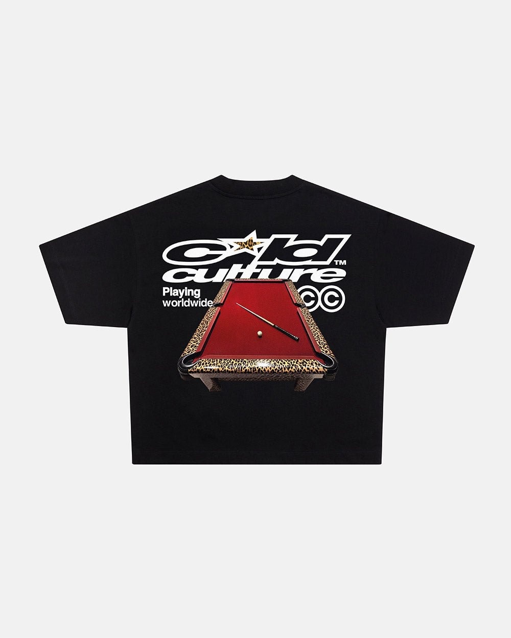 Cold Culture Playing Worldwide T-shirt Black