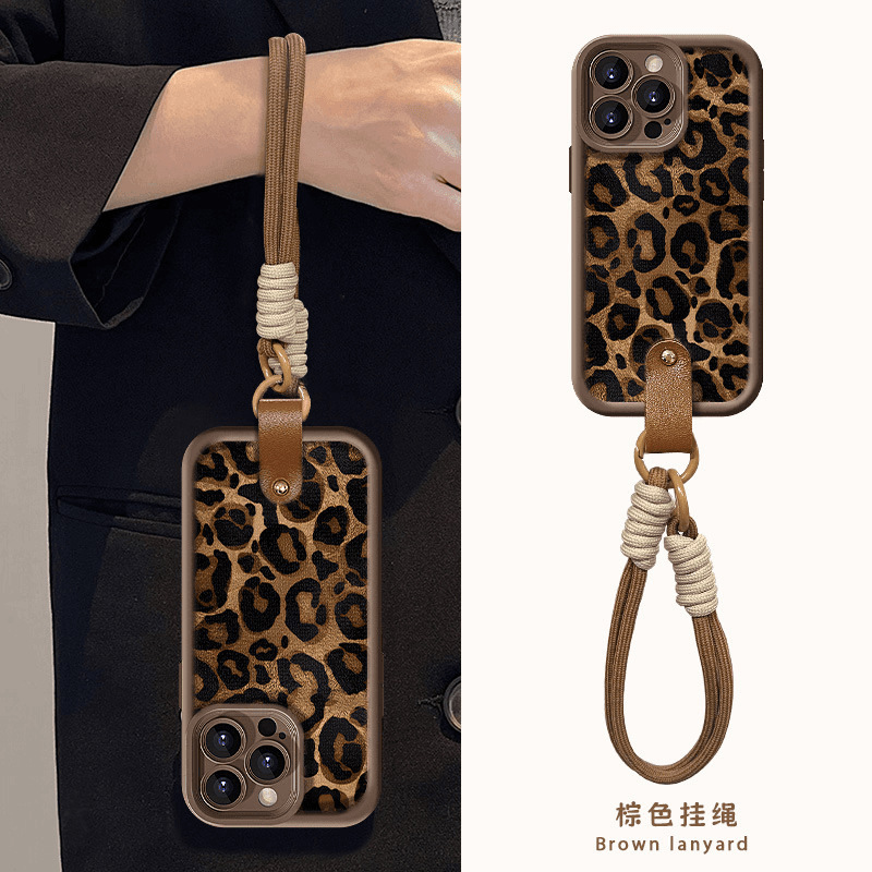 豹纹高级适用苹果16PROMAX手机壳iPhone15轻奢14简约13软壳12全包|undefined