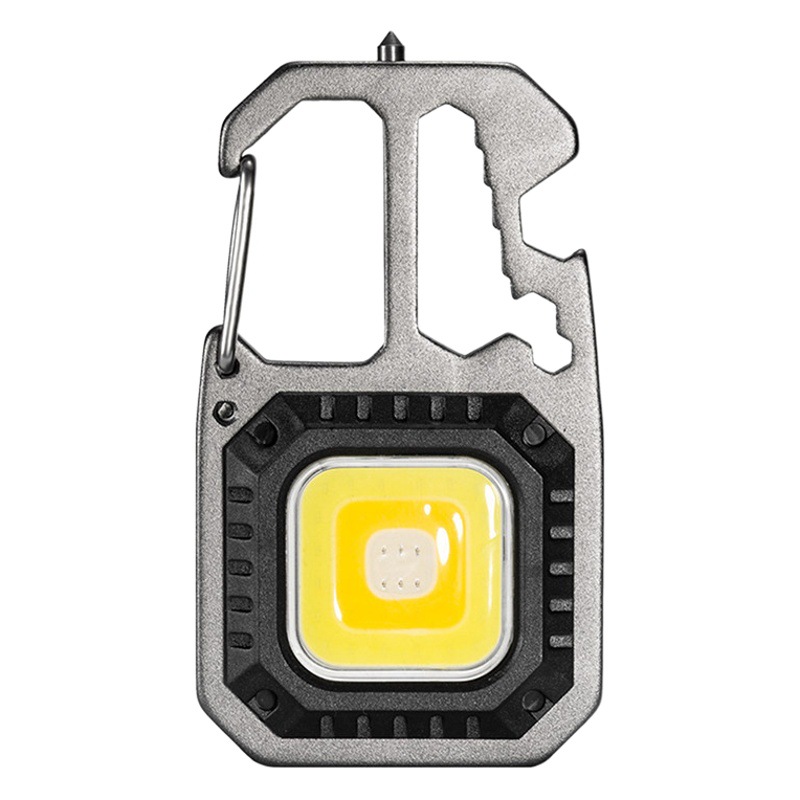 Mini llavero portátil transfronterizo luz fuerte luz LED destornillador con imán multifuncional luz de trabajo mazorca al por mayor