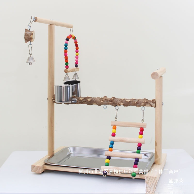 厂家直销鹦鹉站架站台宠物用品鸟玩具花椒木磨砂站杆虎皮玄风站棍|undefined