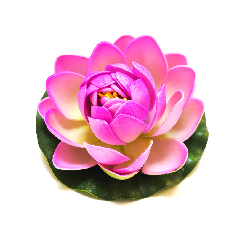 Lotus artificial hoja de loto para dormir Lotus falso loto danza accesorios piscina decoración Lotus EVA espuma flor eterna
