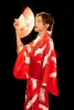 No. 13 kimono comes with a simple girdle and fan (bow tie, inner outfit to be photographed separately)