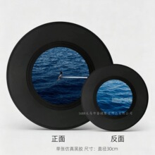 复古仿真黑胶唱片装饰道具简约现代样板间音乐主题软装饰品摆件