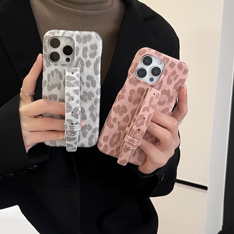 新しい秋冬の豹柄iPhone17proリストバンド携帯電話ケースは、iPhone11/12/13/14レトロに適しています|undefined