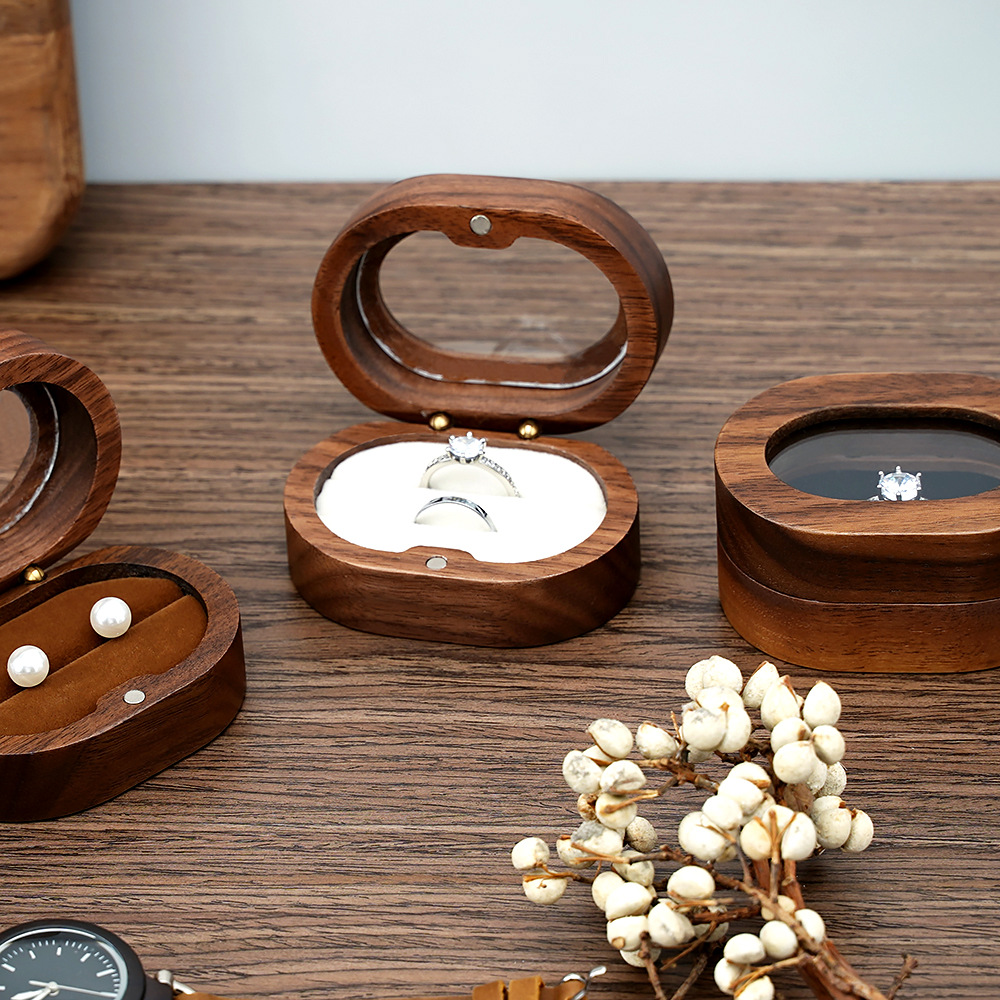 Vintage Style Style Vintage Style Oval Wood Jewelry Boxes