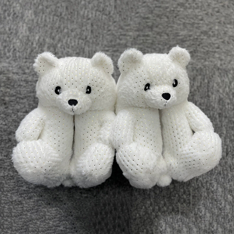 Спортивные тапочки Spot Teddy Bear Slippers, тапочка Медвежонок, пол Floor Plush Deep Cotton Warm Shoes